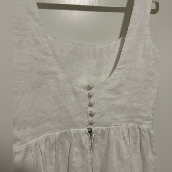 *Reformation Bucatini Dress Linen White - Picture 12 of 12